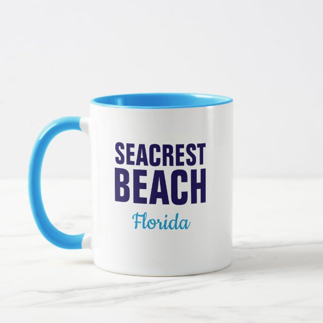 Caneca de café da praia de Seacrest Florida (Esquerda)