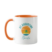 Caneca de café da praia de St. Augustine Flórida