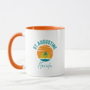 Caneca de café da praia de St. Augustine Flórida