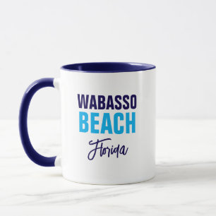 Caneca de café da praia de Wabasso Flórida