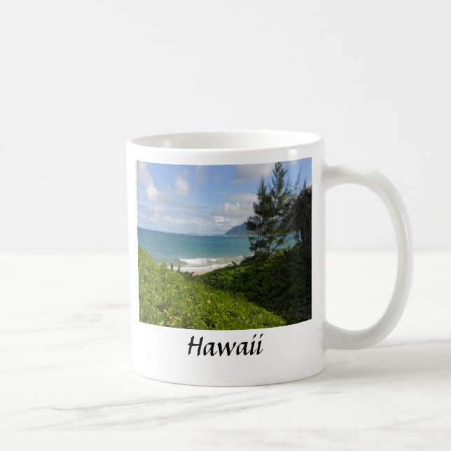 Caneca de café da praia do Havaí (Direita)