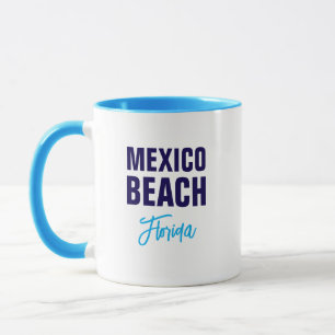 Caneca de café da praia do México Flórida