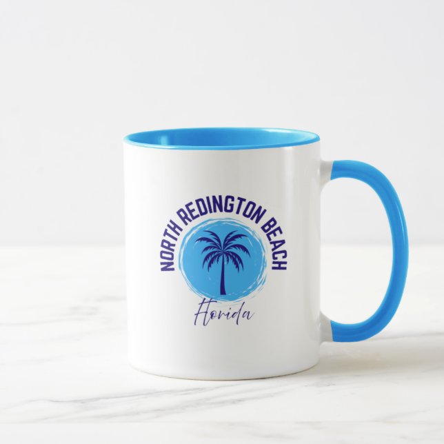 Caneca de café da praia North Redington Florida (Direita)