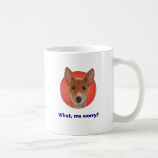 Caneca de café da preocupação de Basenji