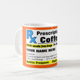 Caneca de café da prescrição