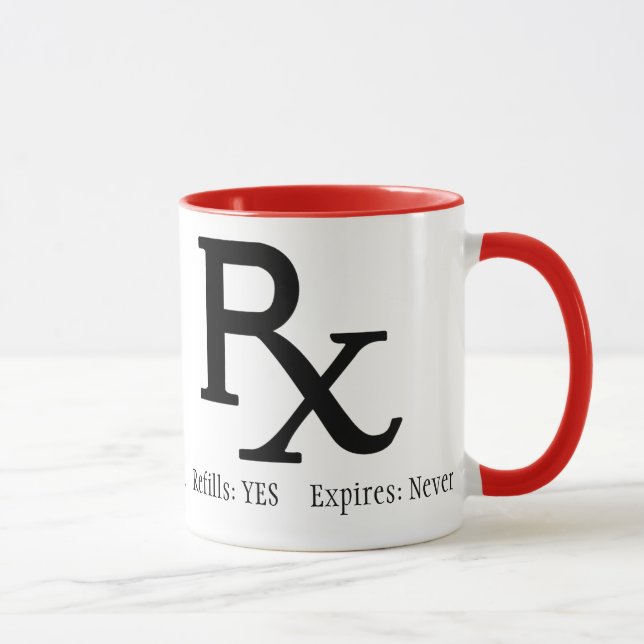 Caneca de café da prescrição de Rx (Direita)