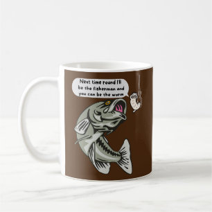 Caneca De Café Da próxima vez serei o pescador pescador.
