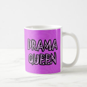 Caneca de café da rainha do drama