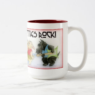 Caneca de café da rocha dos Scotties