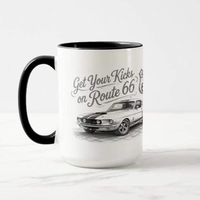 Caneca de Café da Rota 66 (Esquerda)