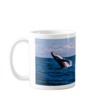 Caneca de café da ruptura da baleia de Humpback