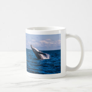 Caneca de café da ruptura da baleia de Humpback