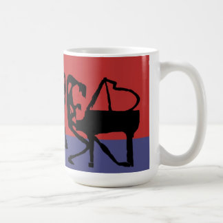 Caneca de café da sessão do jazz de Jammin