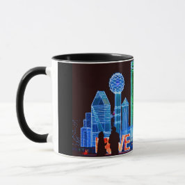 Caneca de café da skyline de Dallas