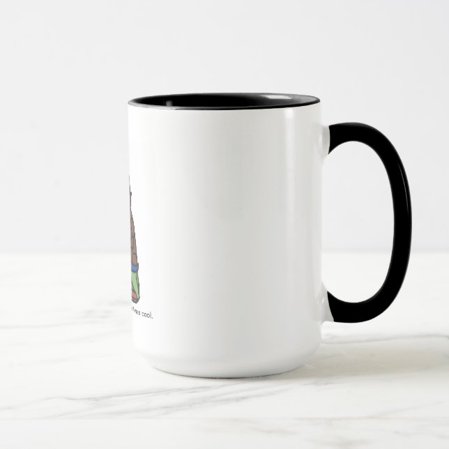 Caneca de café da tartaruga do hipster (Direita)