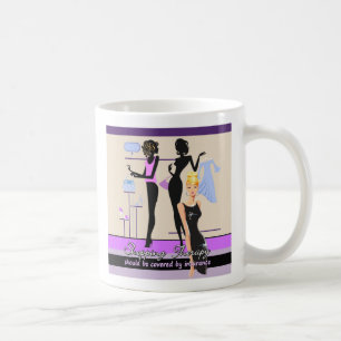 Caneca de café da terapia da compra, tema da form