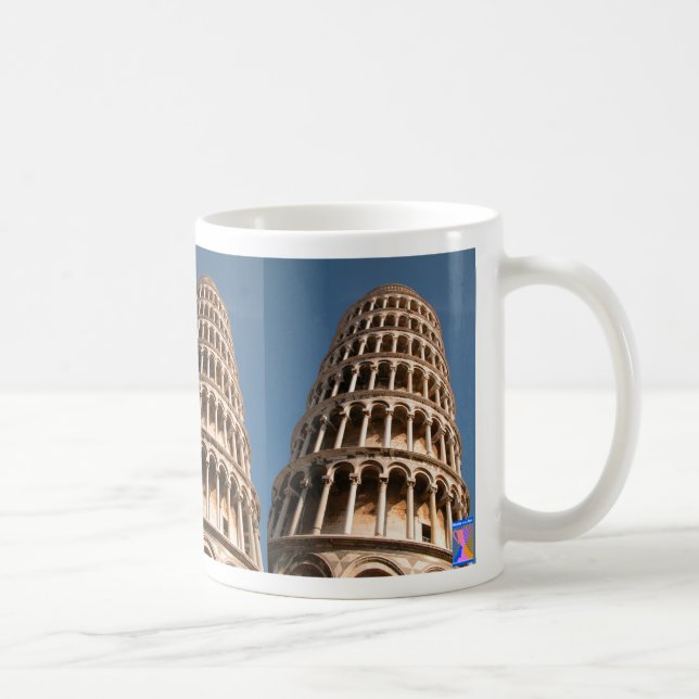Caneca de café da torre inclinada (Direita)