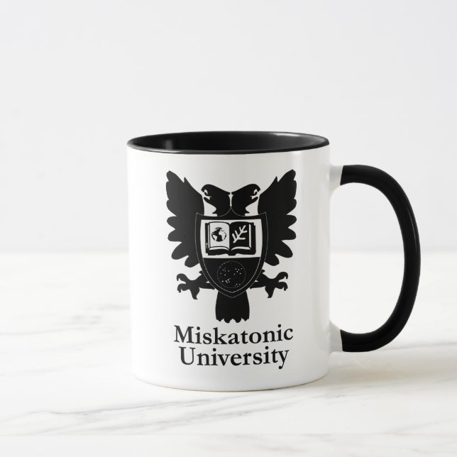 Caneca de café da universidade de Miskatonic (Direita)