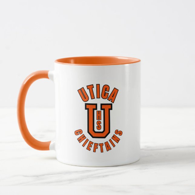 Caneca de café da Utica High School Michigan (Esquerda)