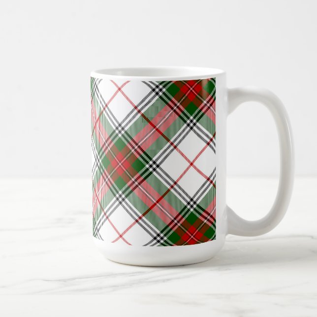 Caneca De Café ~ da xadrez do Natal personalizado (Direita)