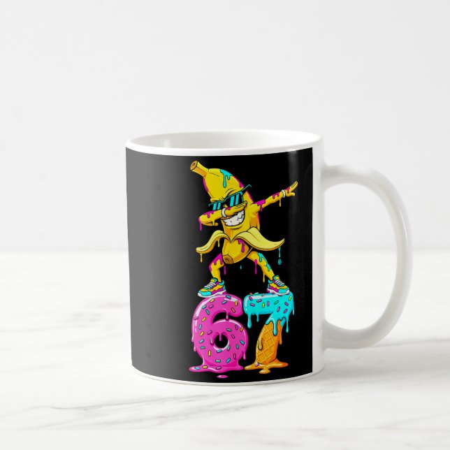Caneca De Café Dabbing Banana 67 Ice Cream Drip Funny Six Seven M (Direita)