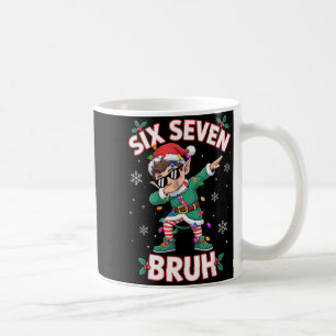 Caneca De Café Dabbing Elfo Six Seven Bruh Natal 67 Meme Xmas