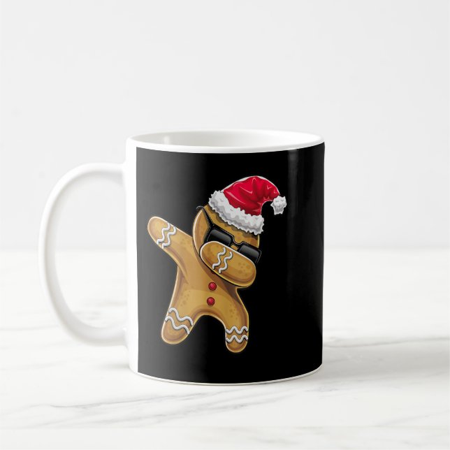 Caneca De Café Dabbing Gingerbird Man Christmas Baking (Esquerda)