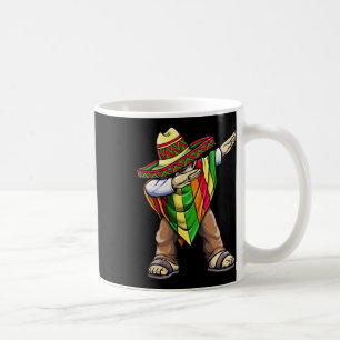 Caneca De Café Dabbing Mexicano Poncho Cinco De Mayo