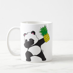 Caneca De Café Dabbing Panda Urso Abacaxi Aloha Praia Havaiano