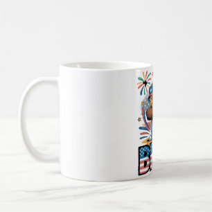 Caneca De Café Dabbing Patriotic Eagle 4 de julho BRUH