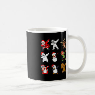 Caneca De Café Dabbing Santa Claus and Friends Christmas Boys Gir