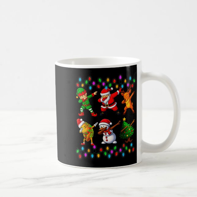 Caneca De Café Dabbing Santa Elf Friendship Christmas Boys Kids X (Direita)