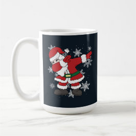 Caneca De Café Dabbing Santa Funny Christmas Snow