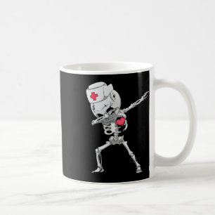 Caneca De Café Dabbing Skeleton Enfermeira Raio X Shirt Dab