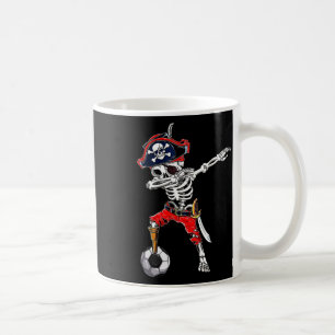 Caneca De Café Dabbing Skeleton Pirate E Soccer Ll Halloween Co