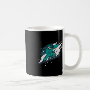Caneca De Café Dabbing Skeleton Snowboarder Snowboard Snowboardin