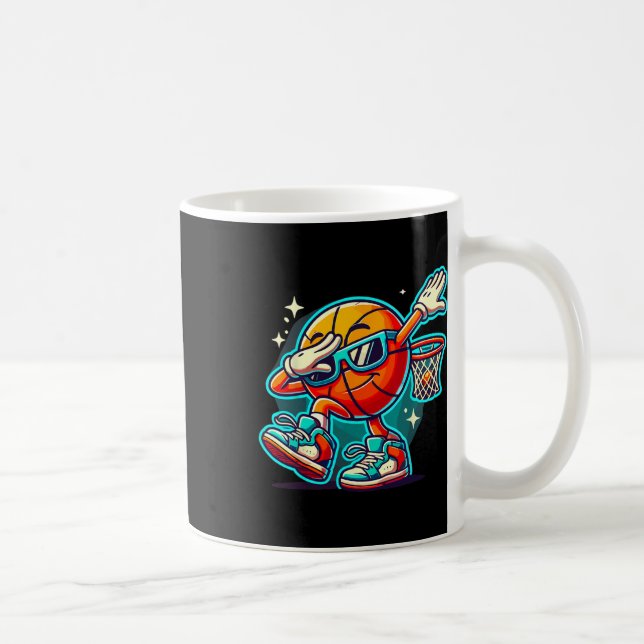 Caneca De Café Dabbing Sketll Com Óculos De Sol (Direita)