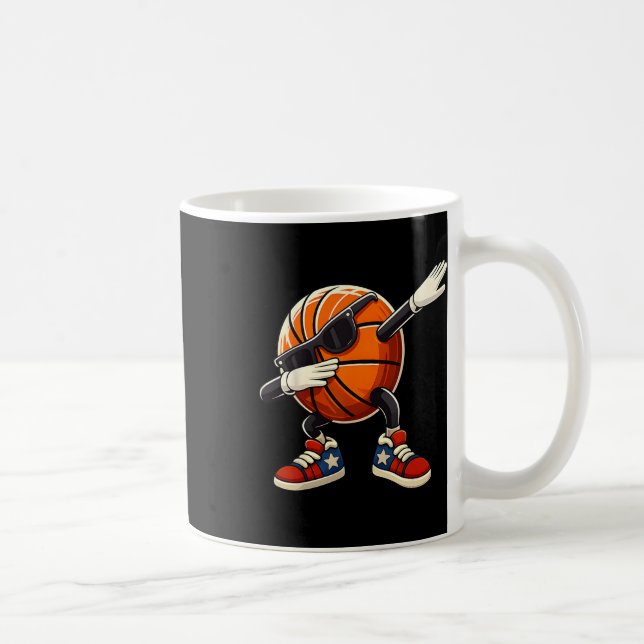 Caneca De Café Dabbing Sketll Ll Com Óculos De Sol Bandeira Dos E (Direita)
