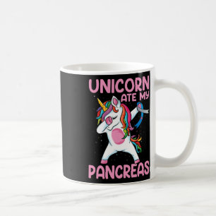 Caneca De Café Dabbing Unicorn Ate My Pancreas Tipo 1 Diabetes Aw