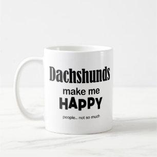Caneca De Café Dachshakes Me Faz Feliz