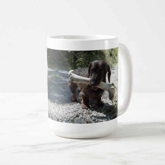 Caneca De Café Dachshund (Frente Esquerda)