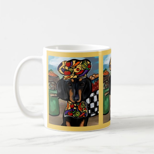 Caneca De Café Dachshund (Esquerda)