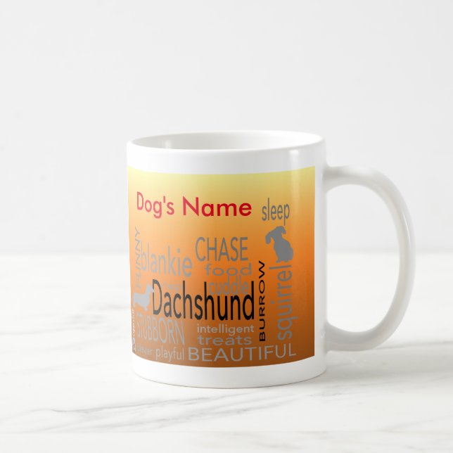 Caneca de café - Dachshund (Direita)