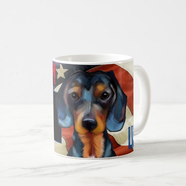 Caneca De Café Dachshund      (Frente Esquerda)