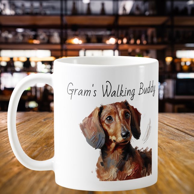 Caneca De Café Dachshund Browns Mug PERSONALIZE (Criador carregado)