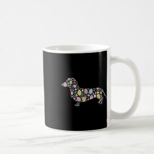 Caneca De Café Dachshund Bunny Páscoa Páscoa de Ovos Dia das Mulh
