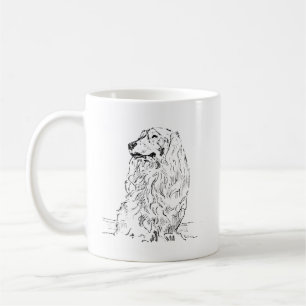 Caneca de Café Dachshund – Cachorro Salsicha de Pe