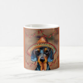Caneca De Café Dachshund Cinco de Mayo