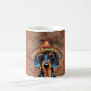 Caneca De Café Dachshund Cinco de Mayo