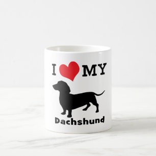 Caneca De Café Dachshund Coffee Mug de Mini Brothers